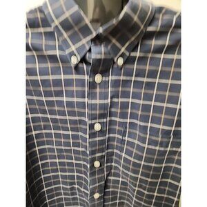 Orvis Signature Mens Large Long Sleeves Button Down Shirt Navy  Plaid